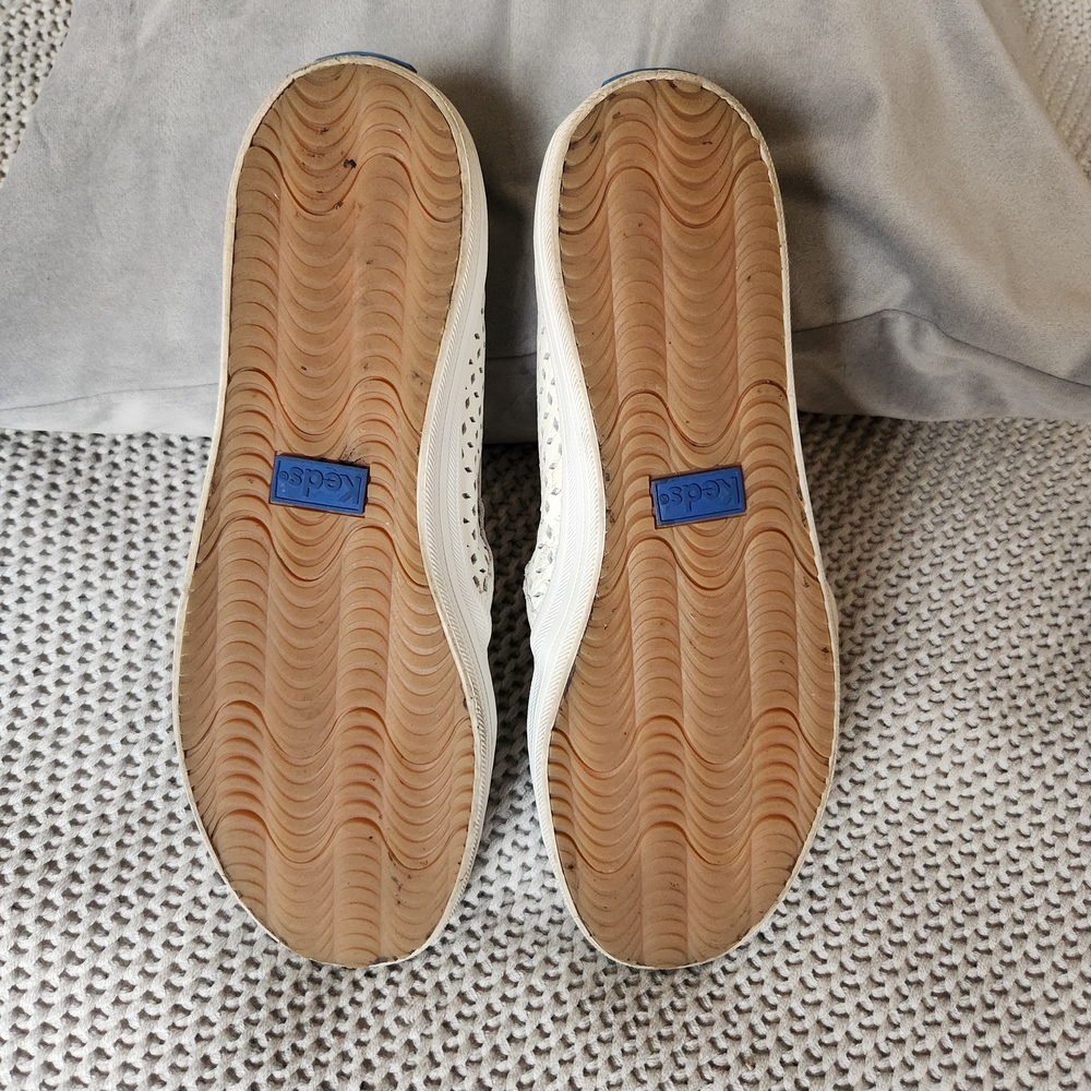 Kate Spade x Keds Women's White Slip-On Sneakers - Picture 3 of 7